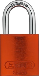 Aluminiumhänglås 72/40 Orange Olika låsning